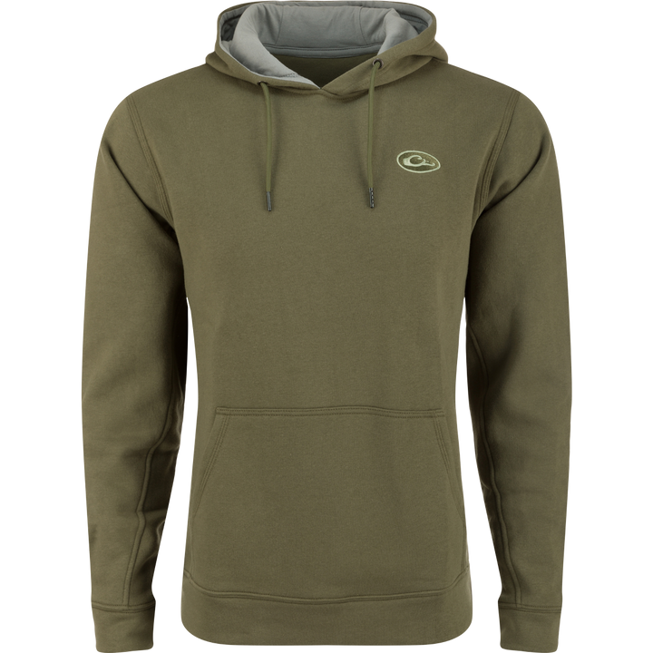 The Drake Three End Hoodie- Kalamata Olive