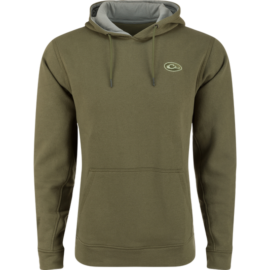 The Drake Three End Hoodie- Kalamata Olive