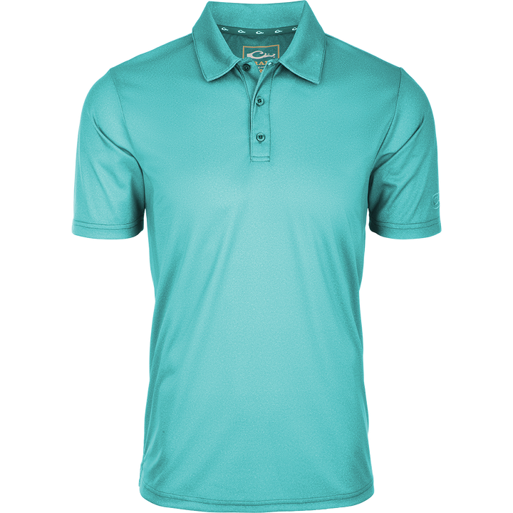 Men's Heather Polo S/S- Marina Blue Heather