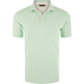 Drake pique logo polo shirt, shown in one of four available colors