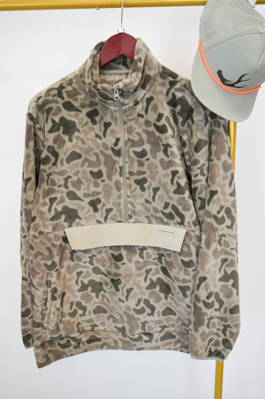 Southern Marsh Wadsworth Camo Khaki Fleece Pullover