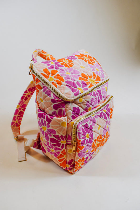 Pattern Quilt Backpack -3 Colors