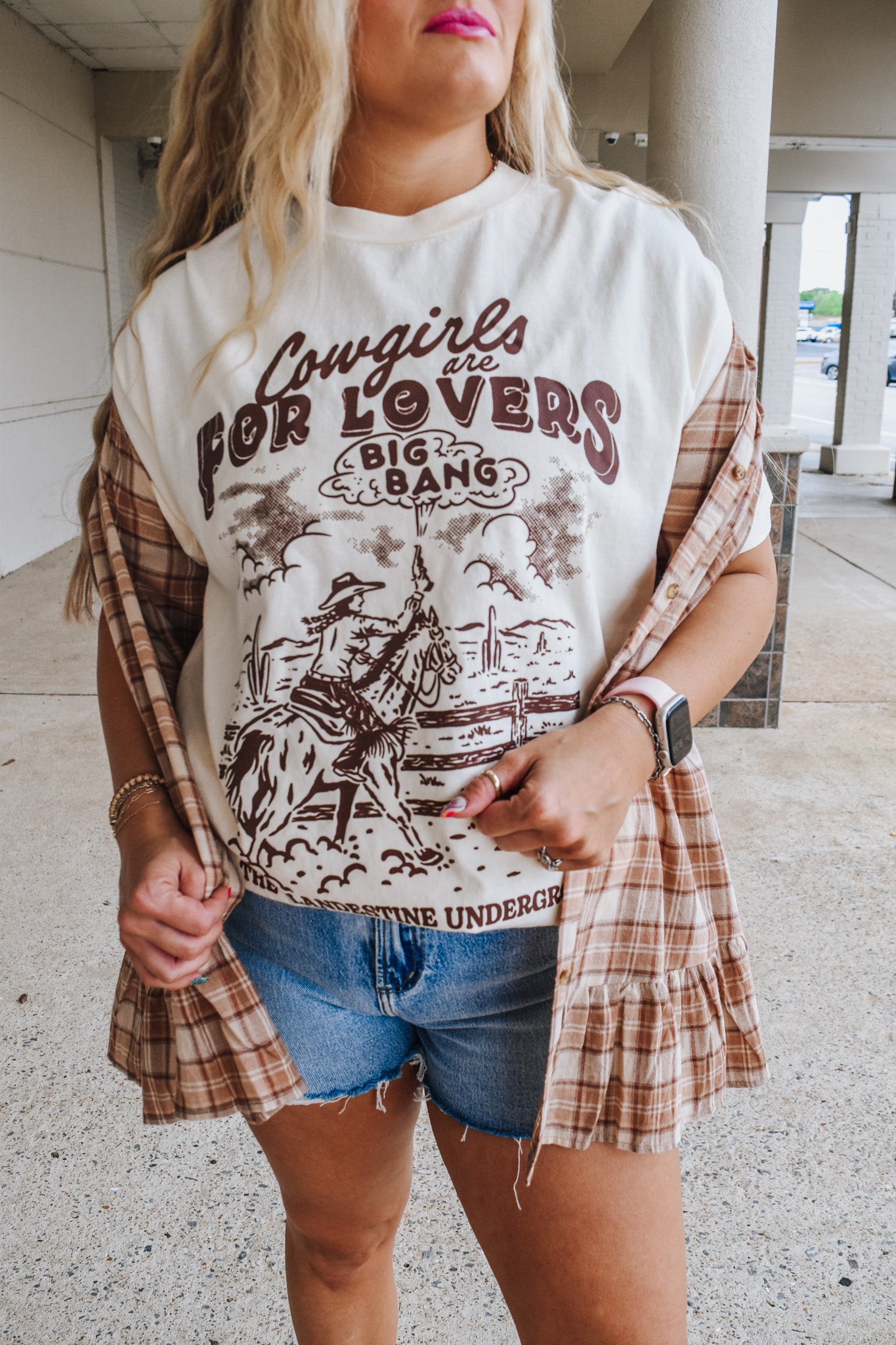 Cowgirls Are For Lovers Ivory Graphic tee
