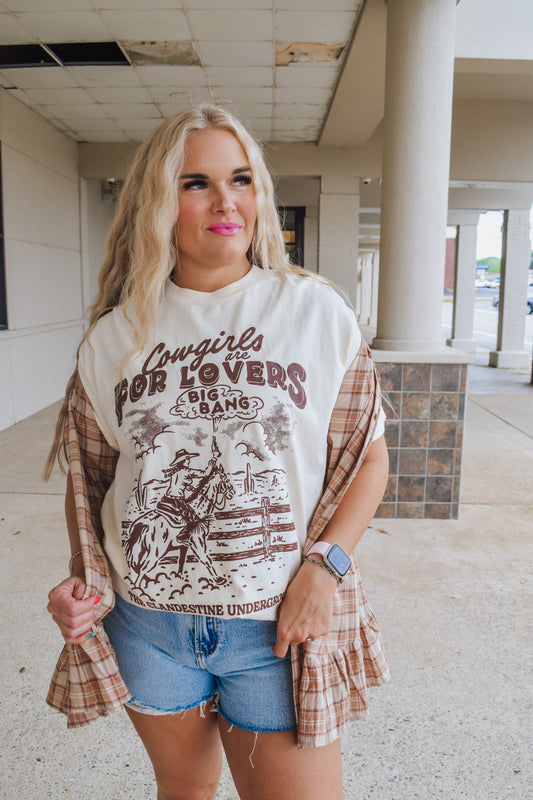 Cowgirls Are For Lovers Ivory Graphic tee