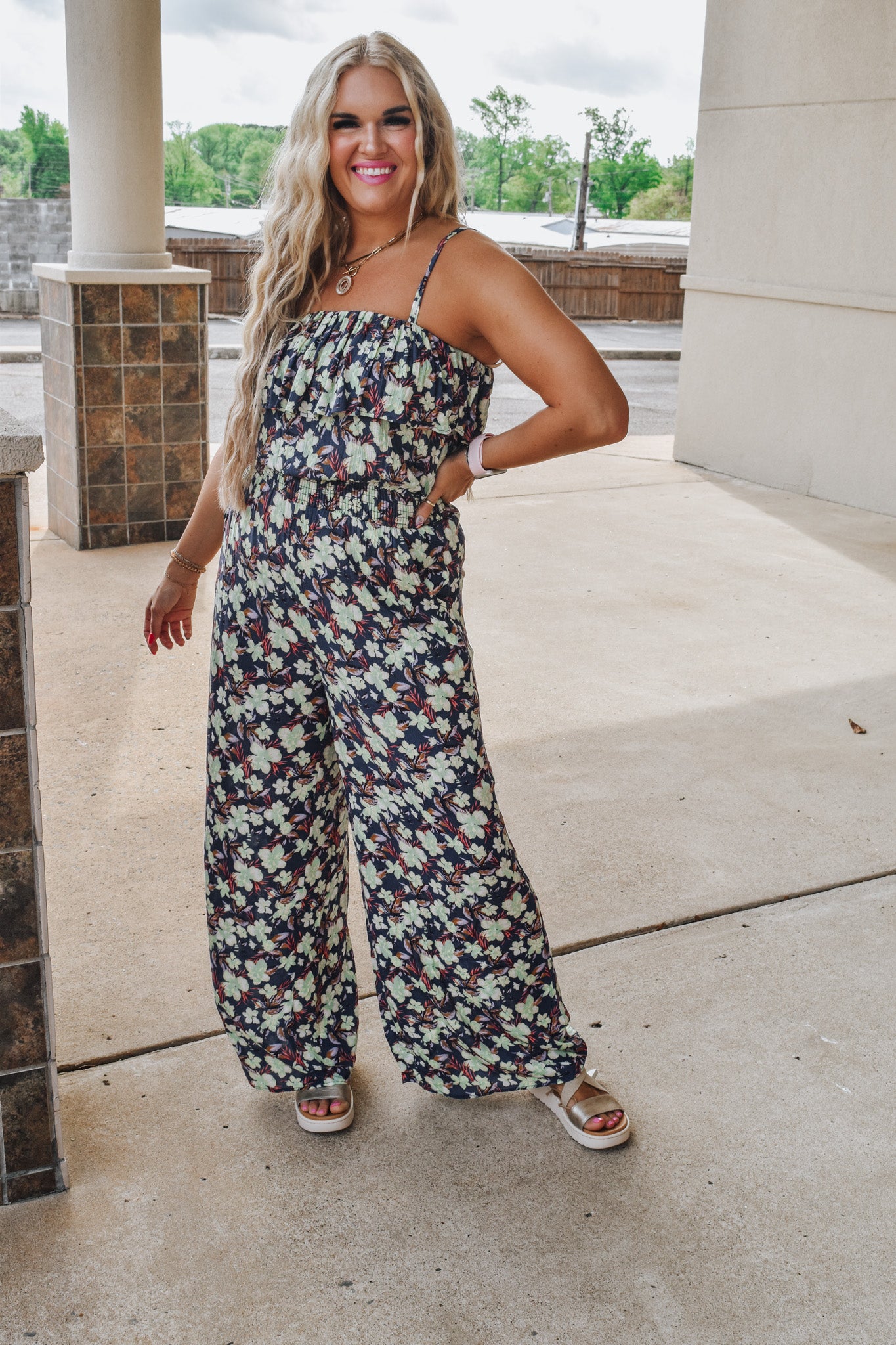 Girly Energy Floral Jumpsuits -2 Colors