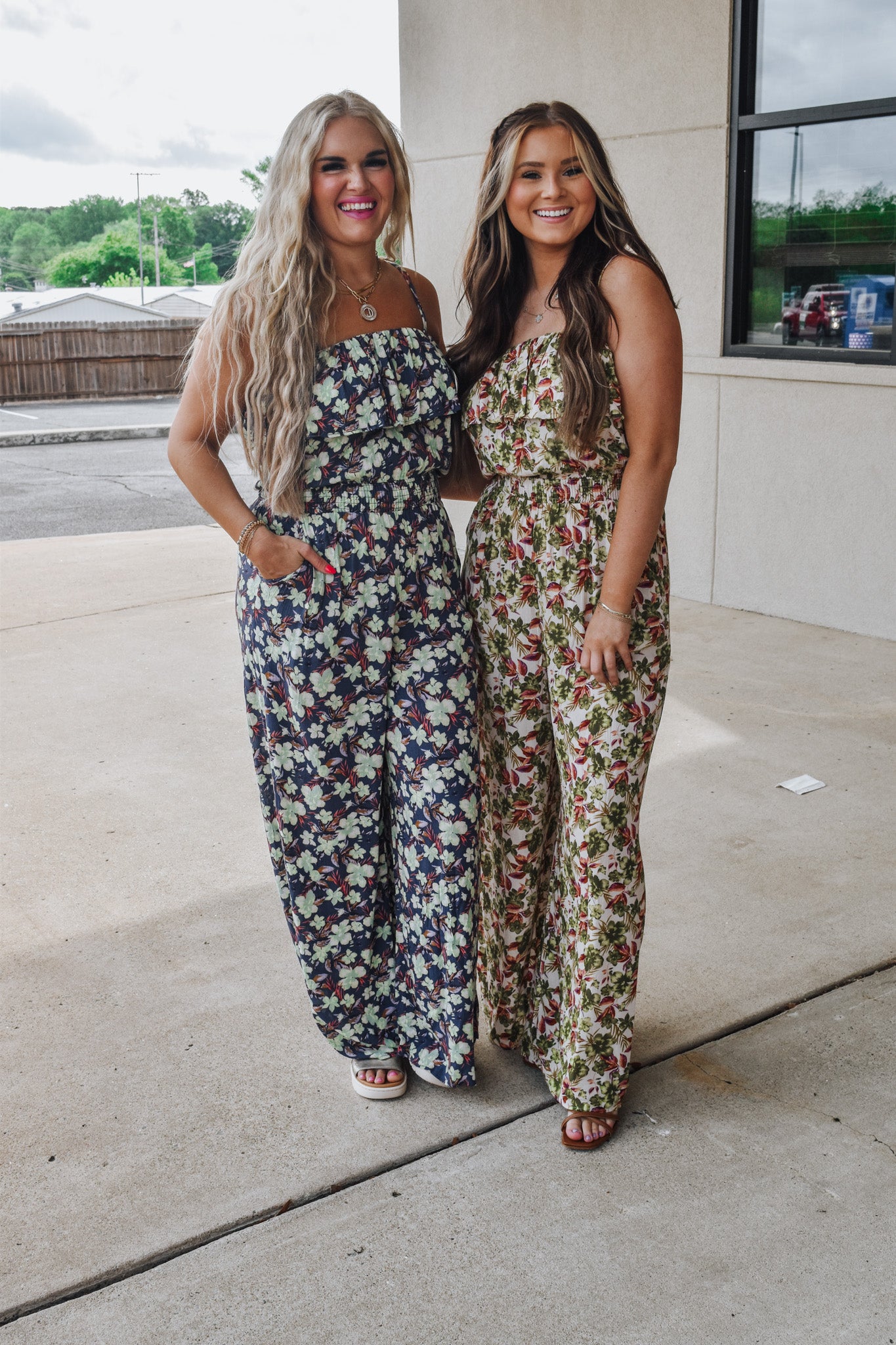 Girly Energy Floral Jumpsuits -2 Colors