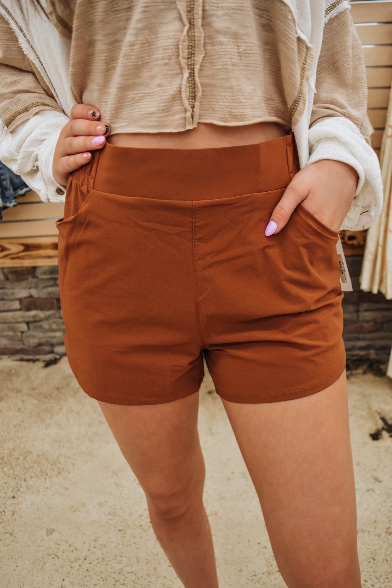 Easy Going Brown Patina Shorts