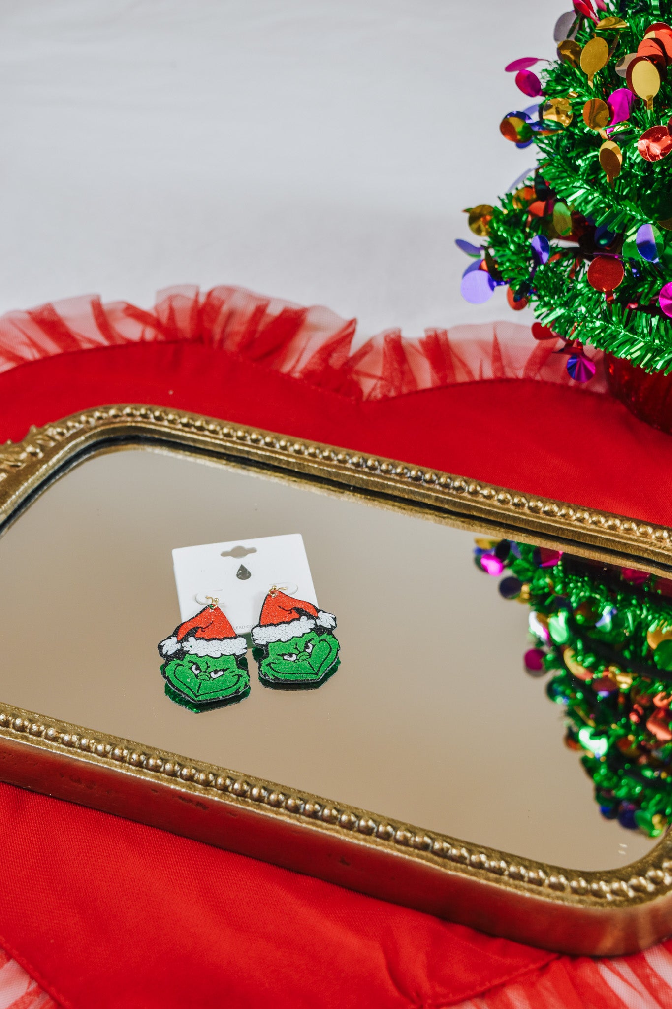 The Grinch Christmas Earrings