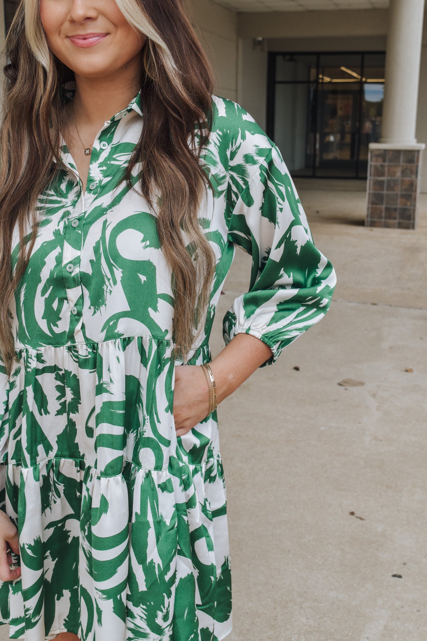Going For Fun Kelly Green Dress