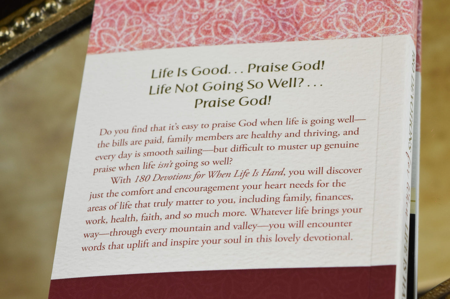 180 Devotions When Life Is Hard Book