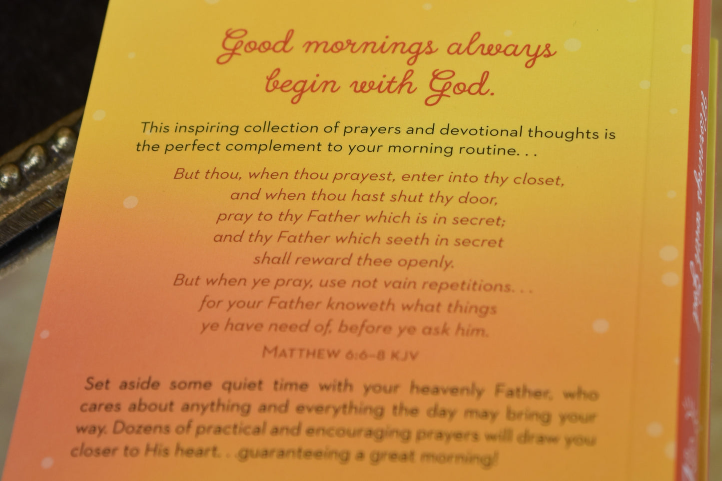 Mornings With God Devotional Womens Book