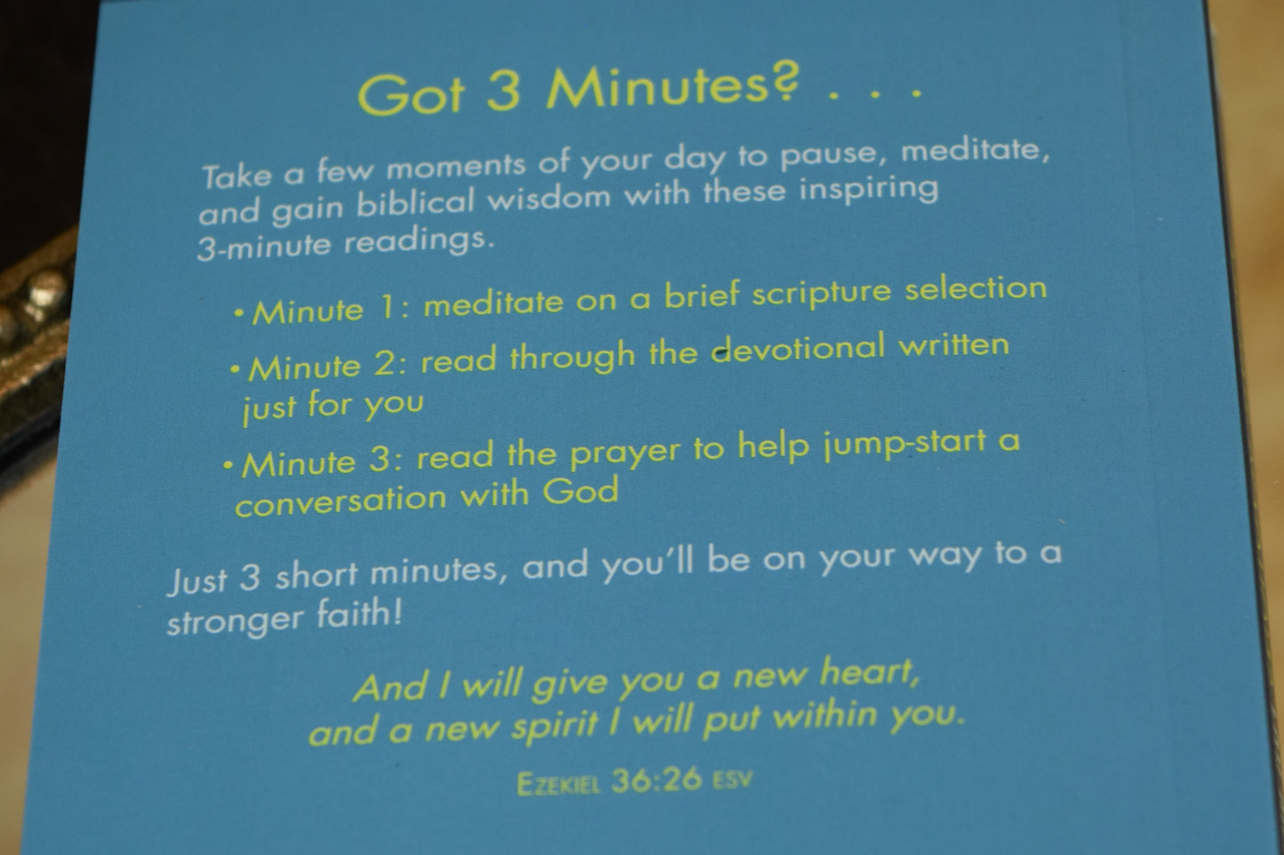 3 Minute Devotions For Guys