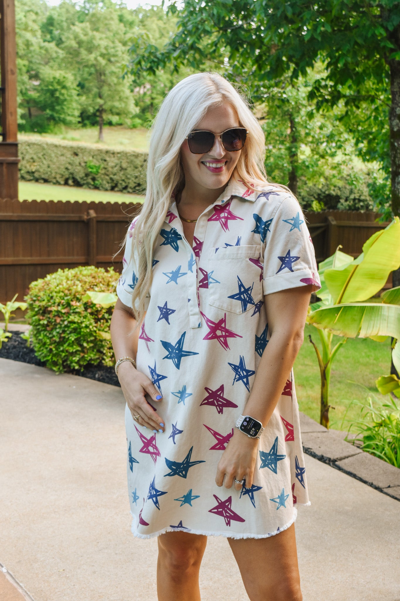 Made For Celebrating Star Denim Dress