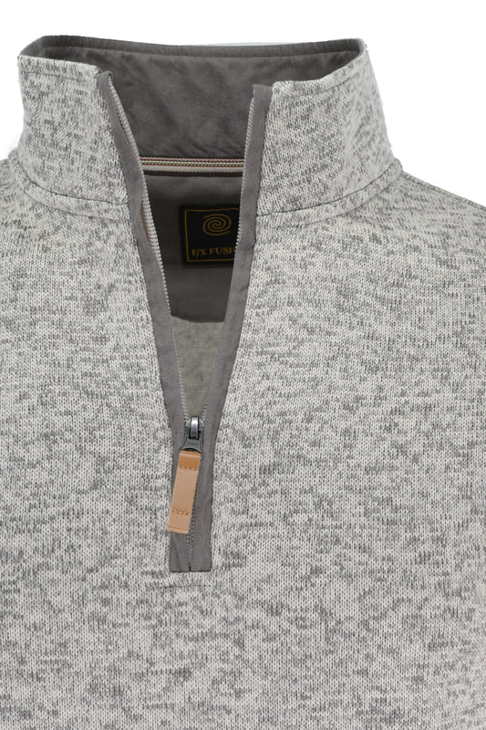 F/X Fusion Silver Speckled Quarter Zip Pullover