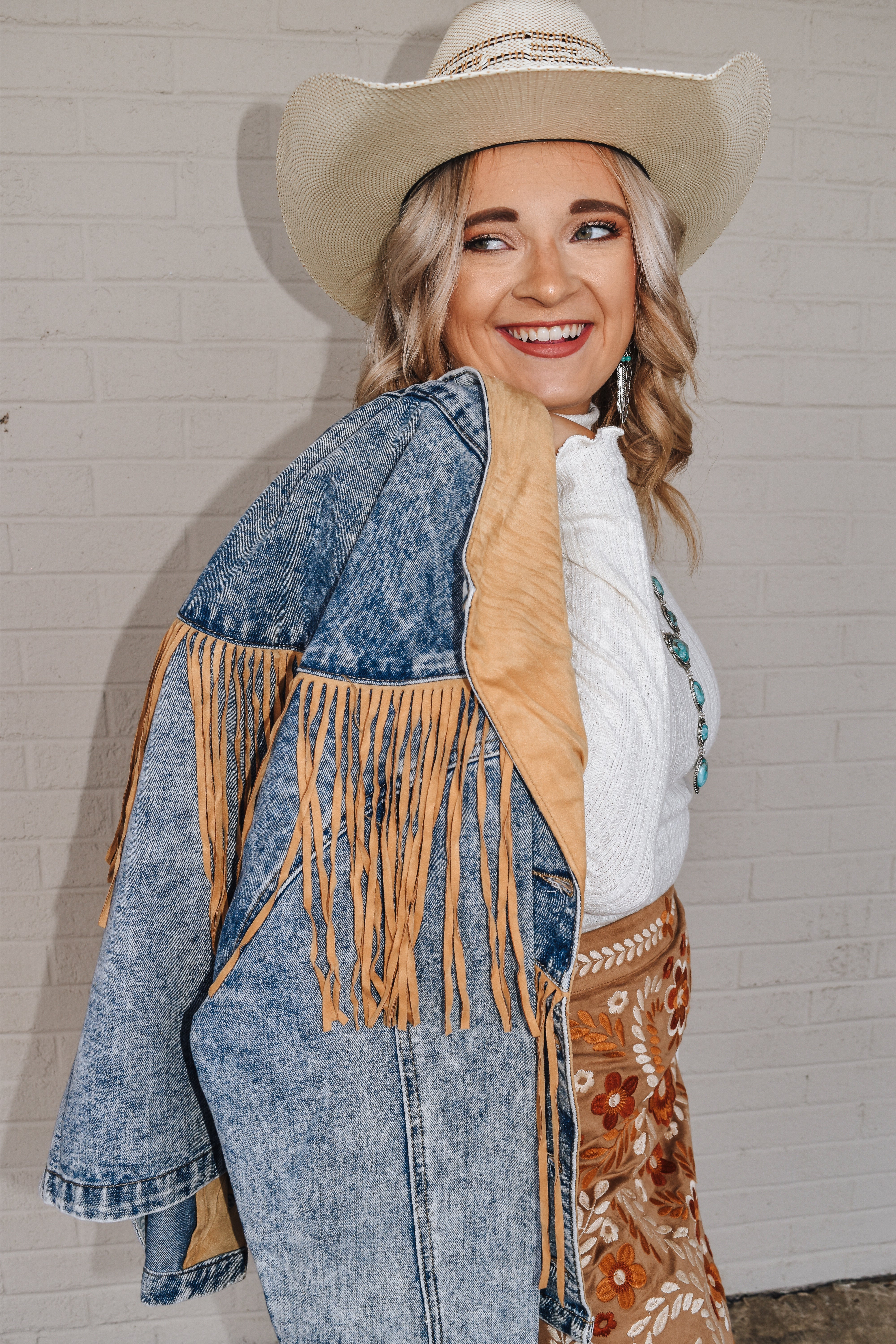 Western style denim on sale jacket