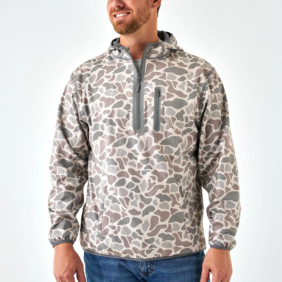 Burlebo Men's Duke Tech Classic Deer Camo Pullover