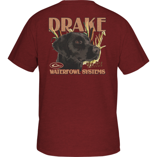 Drake Youth Marsh Lab T-Shirt- Barn Red