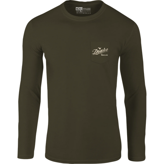 Drake Kalamata olive Men's Life Long Sleeve Tee