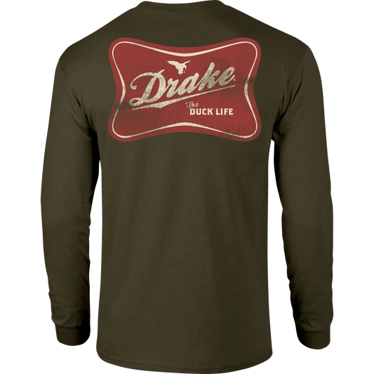 Drake Kalamata olive Men's Life Long Sleeve Tee