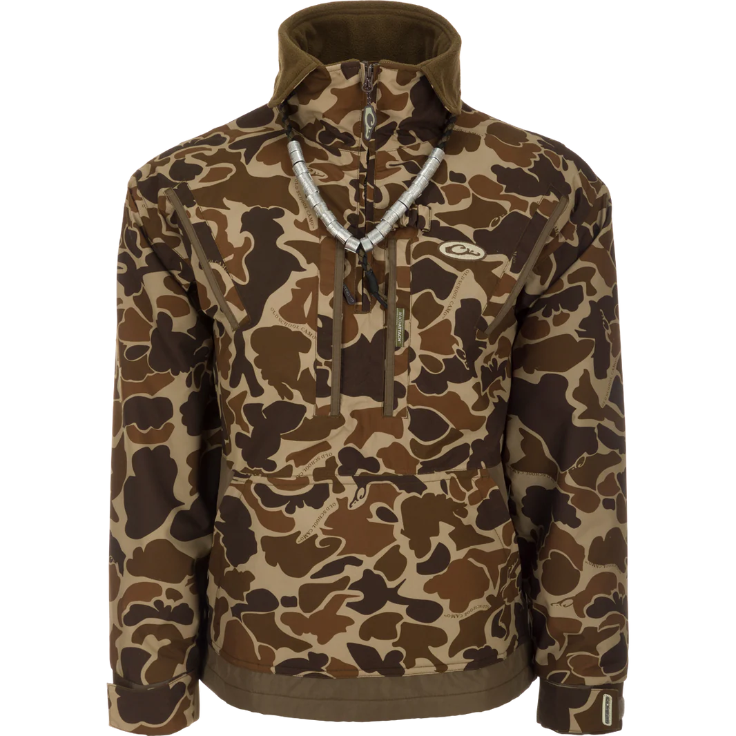 Drake Men's MST Waterproof Fleece-Lined Quarter Zip Jacket - 3 Colors