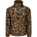 Drake men's MST waterproof fleece-lined quarter zip jacket, shown in one of three available colors