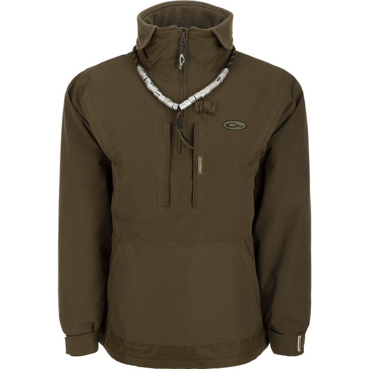 Drake Men's MST Waterproof Fleece-Lined Quarter Zip Jacket