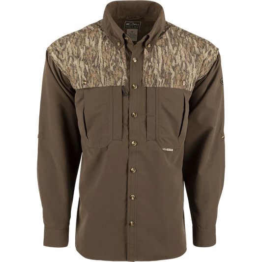 Men's Drake EST Camo Wingshooter's Long Sleeve Shirt