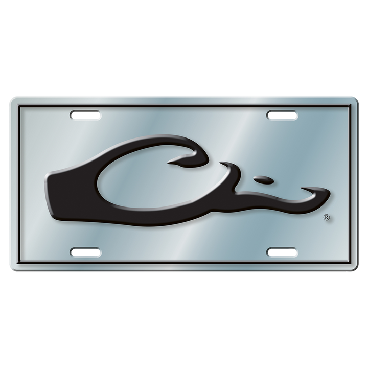 Drake Logo License Plate- Silver