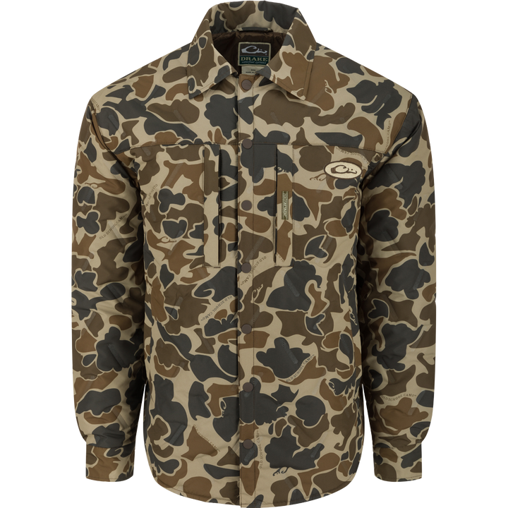 Drake Double Down Jacket Shirt- Old School