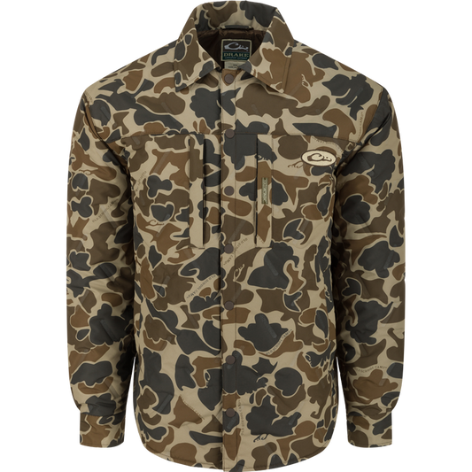 Drake Double Down Jacket Shirt- Old School