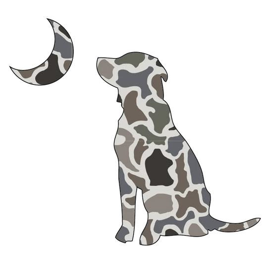 Local Boy Dog & Moon Decal - 2 Colors