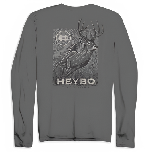 Heybo Deer Drive Gargoyle Long Sleeve Tee
