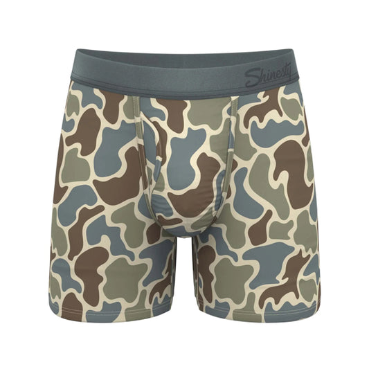 Shinesty Men's The Blender Grey Duck Camo Hammock Pouch Fly Underwear
