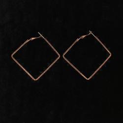 Western Thin Square Hoop Earrings