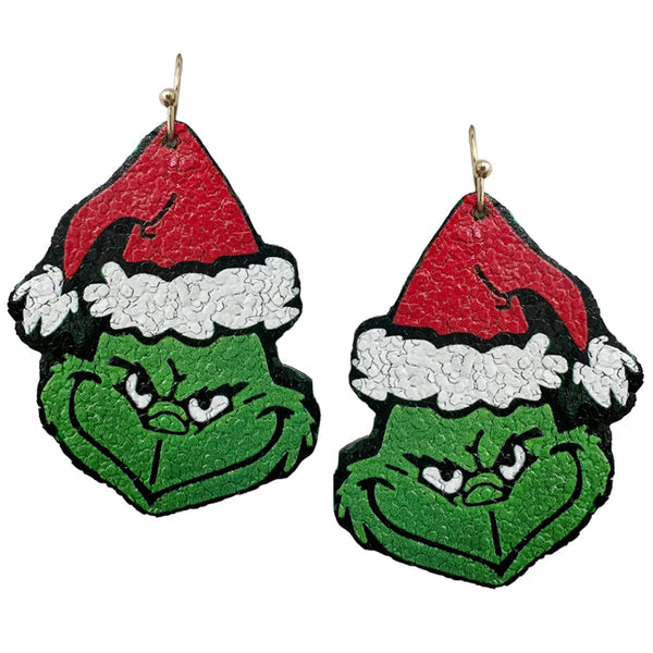 The Grinch Christmas Earrings