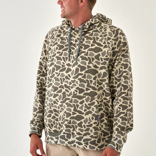 Burlebo Men's Deer Camo Fleece Hoodie