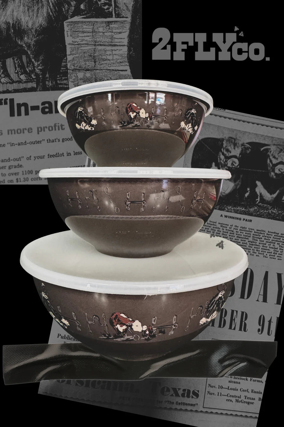 Super Fly Bowls Set of 3