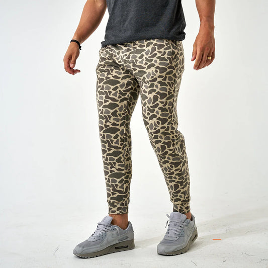 Burlebo Mens Classic Deer Camo Fleece Jogger