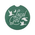 Local Girl Green Car Coaster
