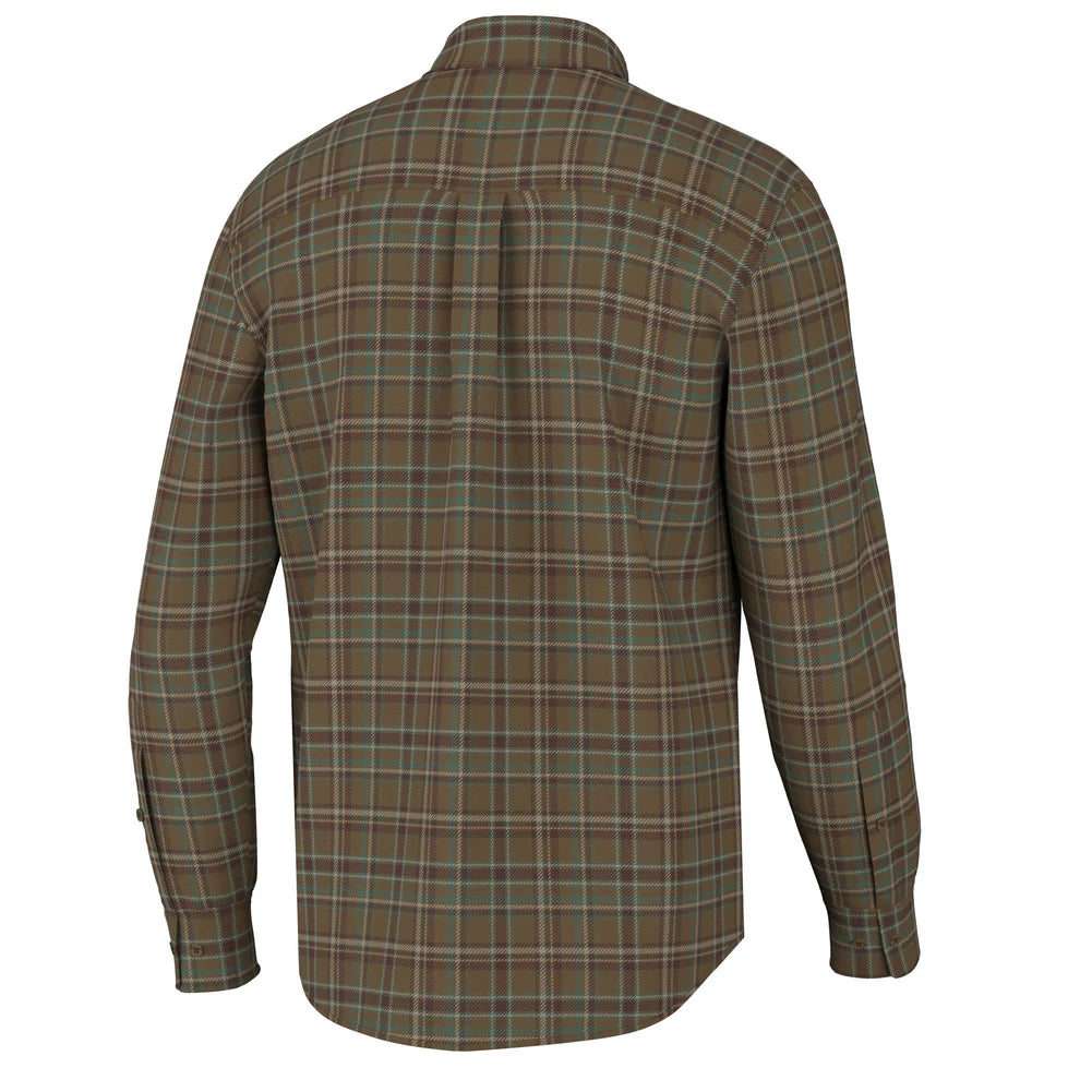 Local Boy Red Green Zeigler Stretch Flannel Shirt