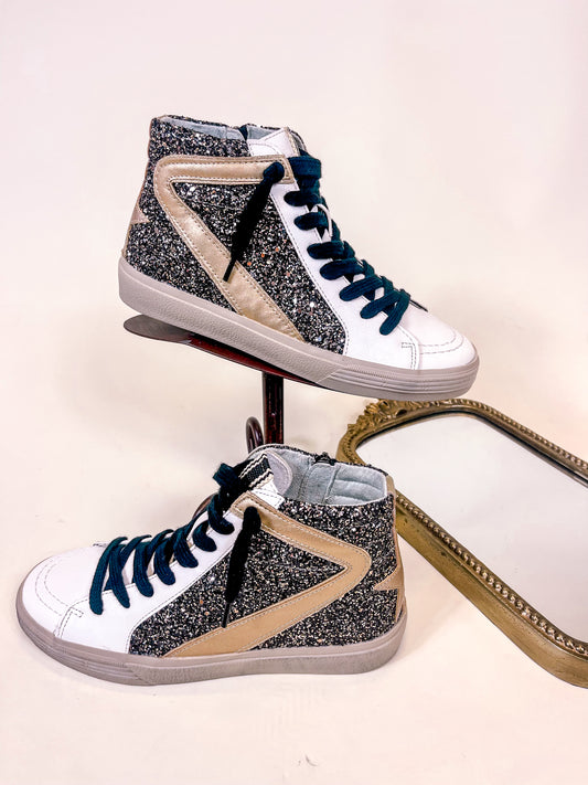 Rooney Glitter High Top Sneaker - 2 Colors