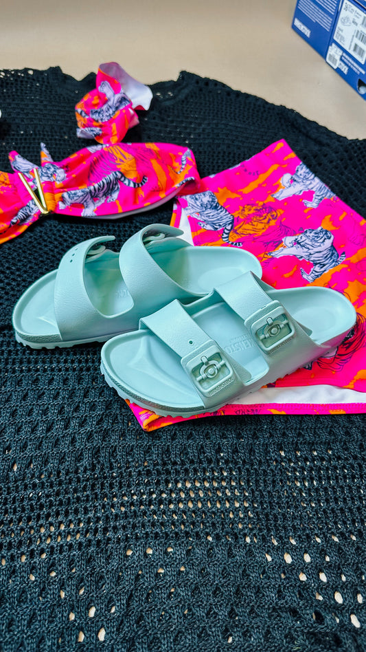 Women's Arizona Essential Sandals- Surf Green