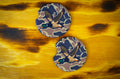 Mallard duck print car coasters
