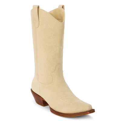 Gaucho Suede Natural  Western Boots