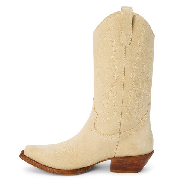 Gaucho Suede Natural  Western Boots