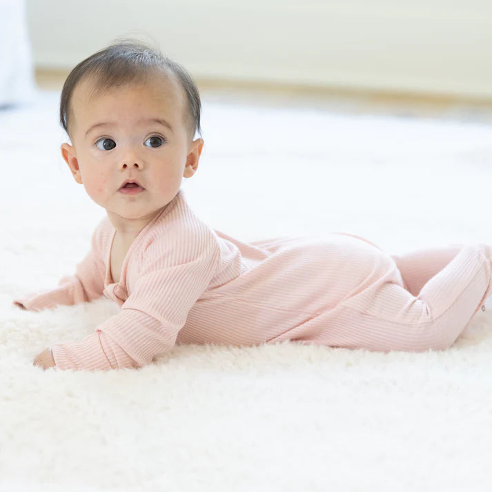 Zip Fit & Beanie Set Blush