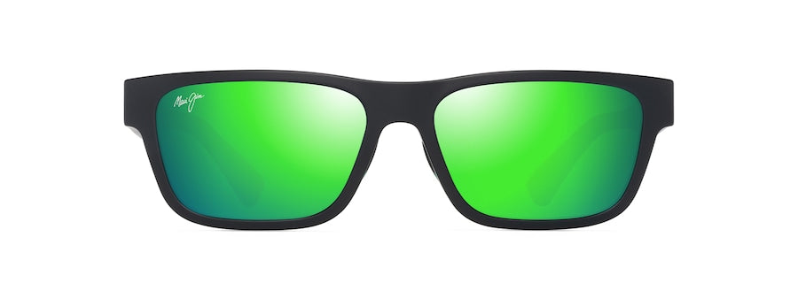 Maui Jim Keola Sunglass- Matte Black MAUIGreen