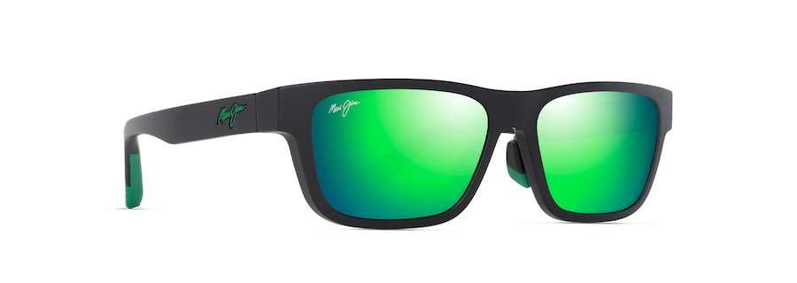 Maui Jim Keola Sunglass- Matte Black MAUIGreen