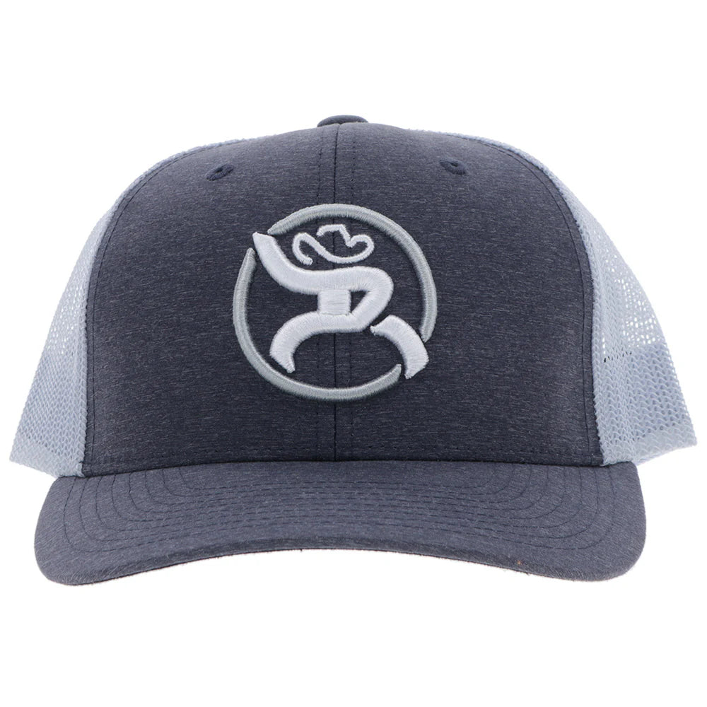 Hooey Men's Charcoal & White Strap Roughy Hat