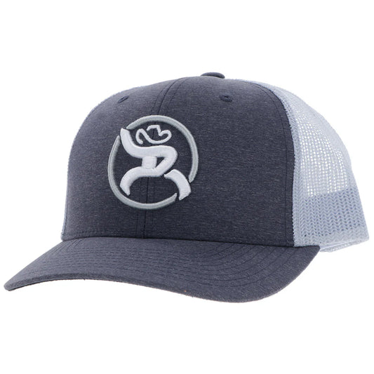 Hooey Men's Charcoal & White Strap Roughy Hat